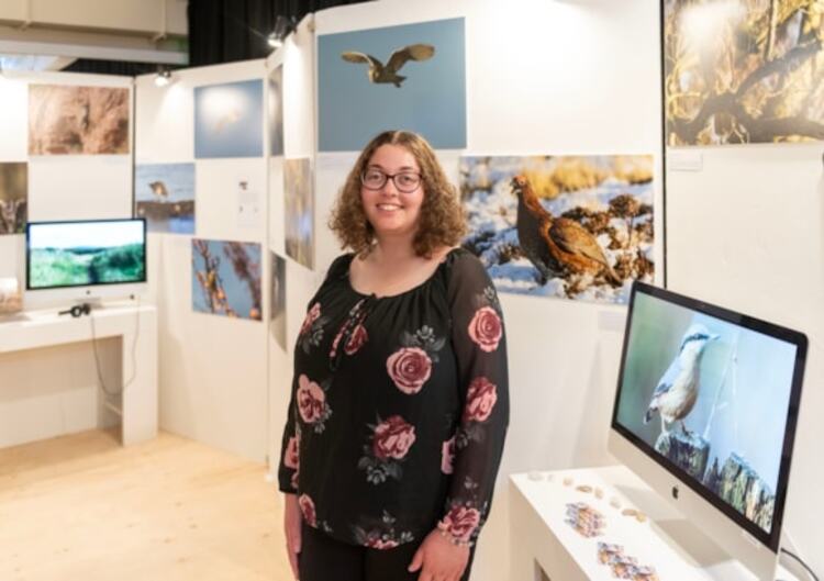 Poppy Hotham, taken on the opening night of Degree Show 2025.
