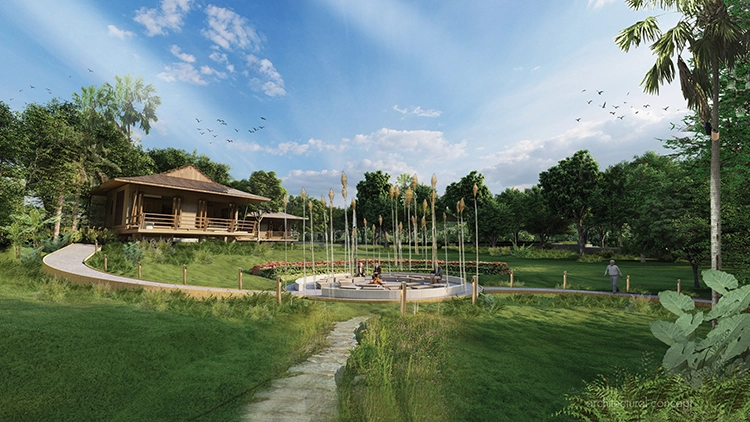 A view of the lodge in Chiang Mai