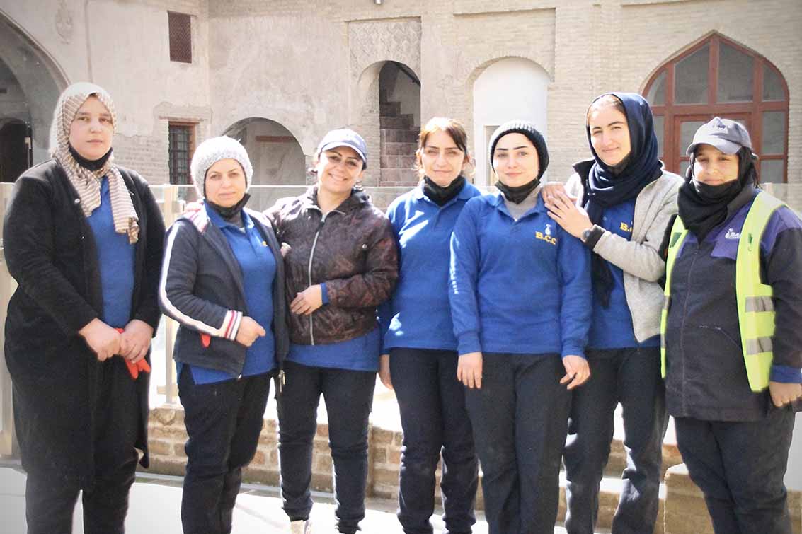 Cleaning ladies interpretation centre Erbil