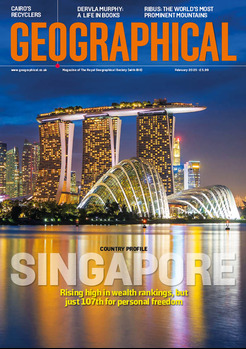 Geographical print magazine cover