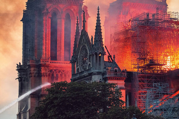 The April 2019 fire that swept through Notre-Dame cathedral