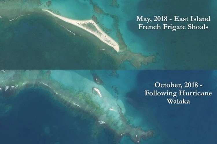 East Island before and after hurricane