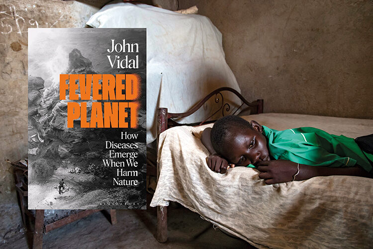 A child suffering from malaria lies in his bedroom in Juba, South Sudan