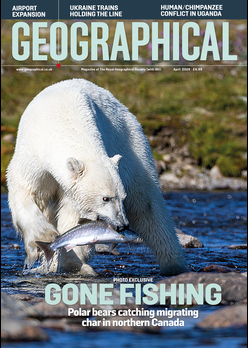 Geographical print magazine cover