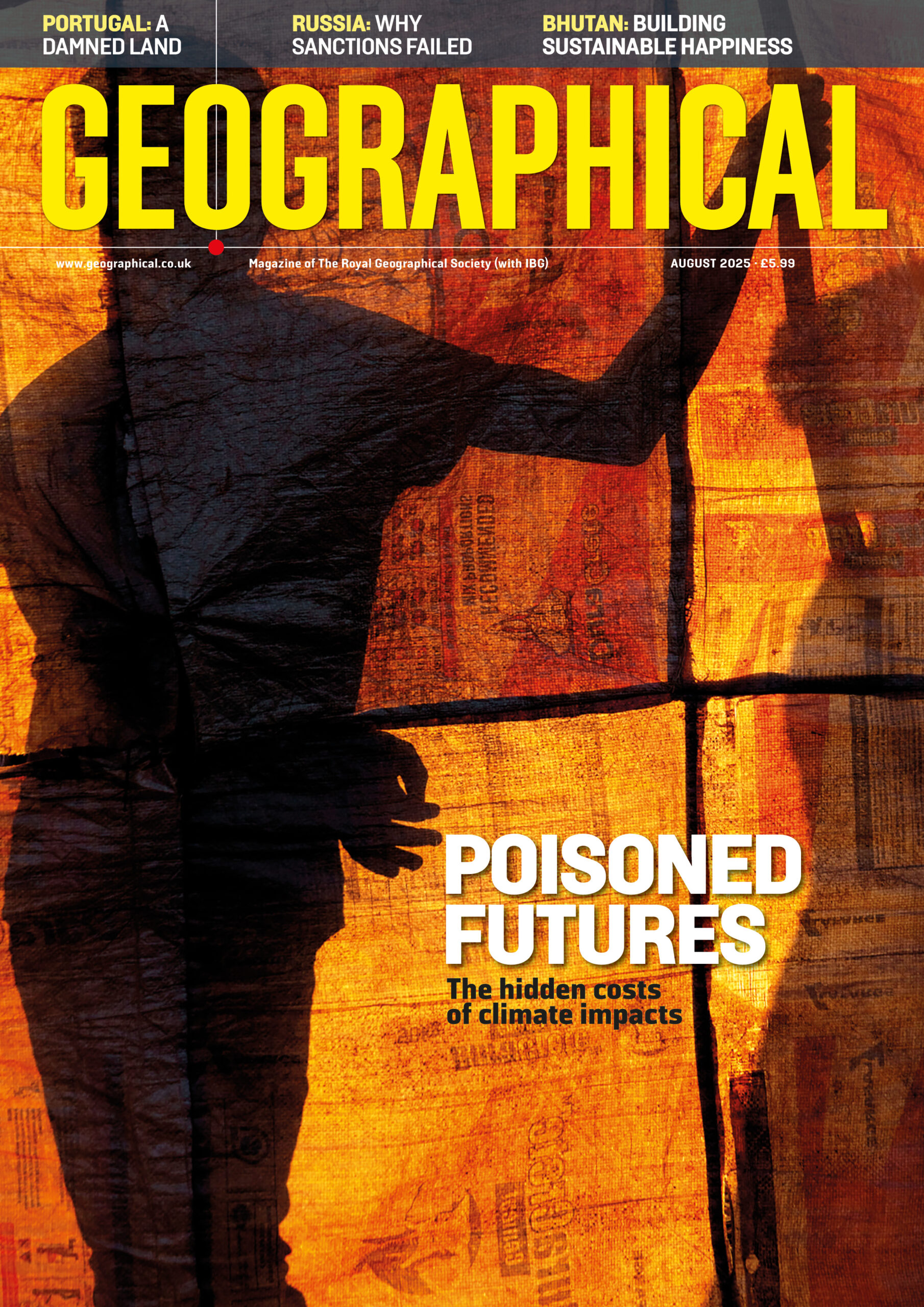 Geographical print magazine cover
