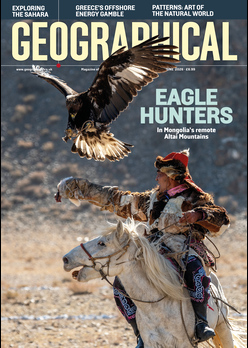 Geographical print magazine cover