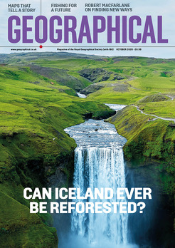 Geographical print magazine cover