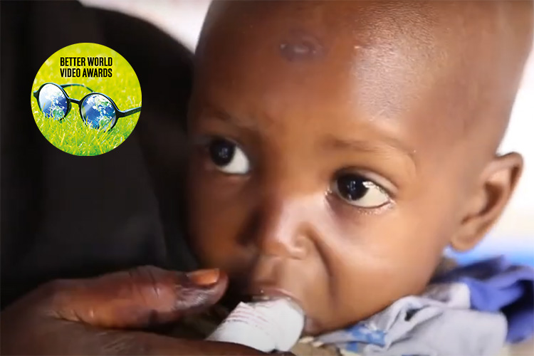 Halima, a toddler in Somalia saved from starvation in an Action Against Hunger treatment centre