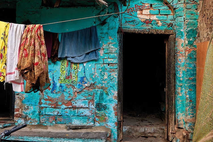 A home in one of Varanasi’s back streets