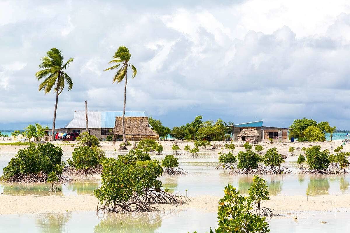 Kiribati island in the Central Pacific Ocean