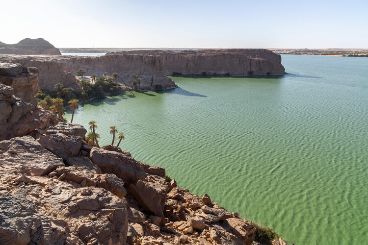 Lakes of Sahara desert and Ounianga Serir oasis, Chad