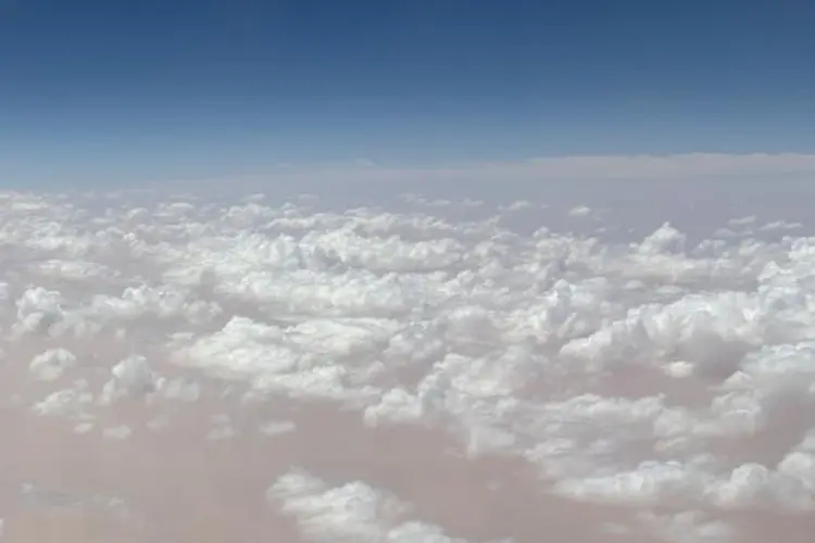 The wind carries dust particles from the Sahara Desert great distances enabling ice cloud formation.