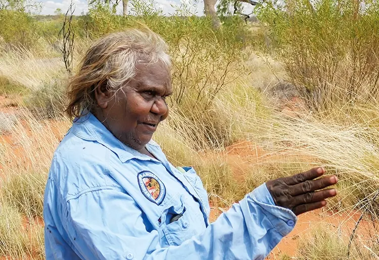 Ranger Alice Nampitjinpa Henwood, a Warlpiri elder