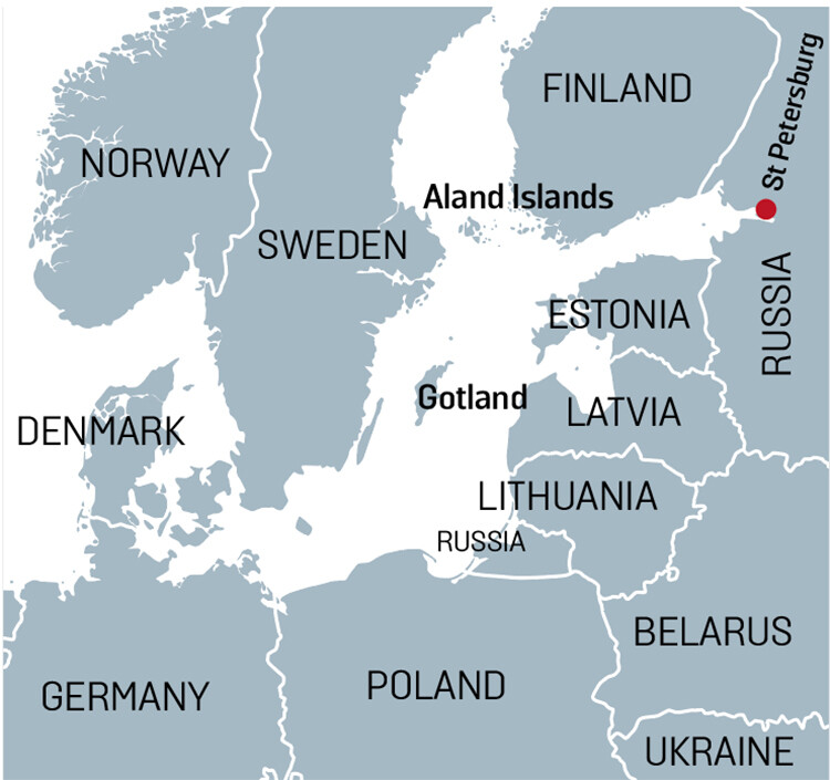 map of baltic states