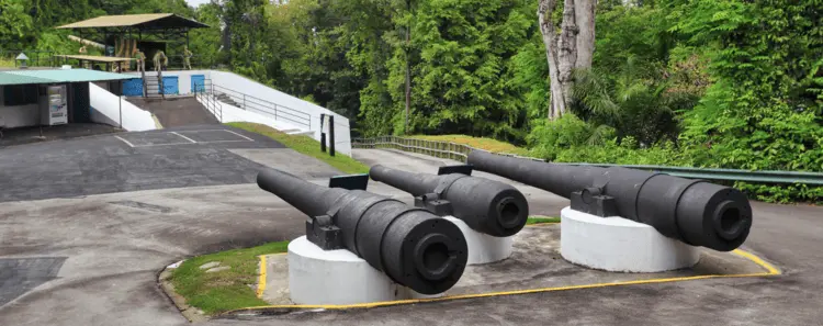 Second World War cannons on Sentosa Island