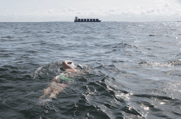 Sophie Smith during her cross‐Channel swim