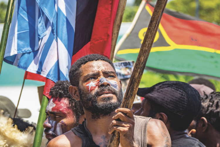 Protesters calling for independence for West Papua