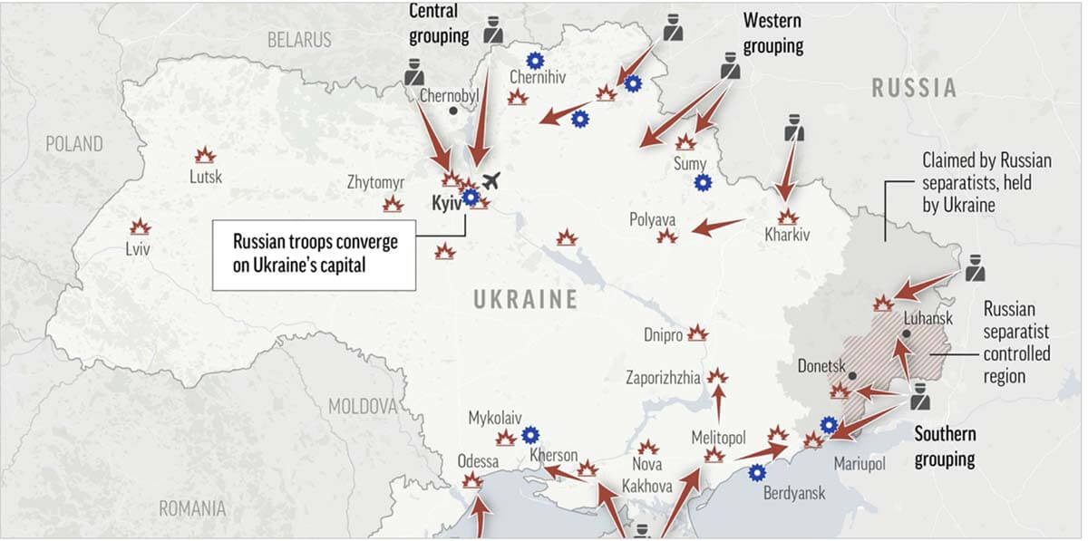 ukraine cities under attack