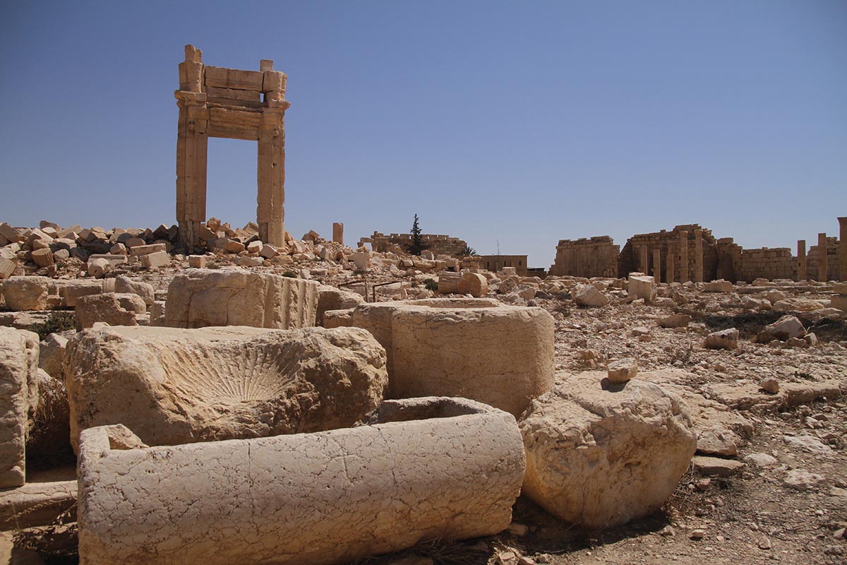 The Temple of Bel, Syria, which was destroyed by IS