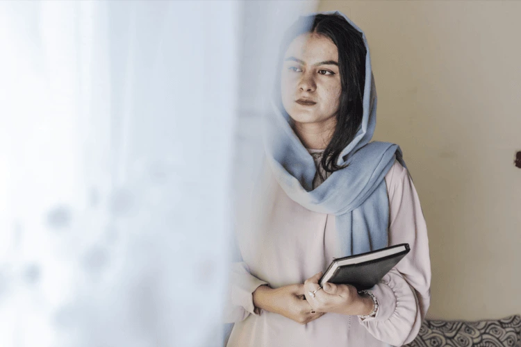 Fazeelat, 20, was accepted into Afghanistan’s top university for dentistry in 2021. The same year, the Taliban government banned women’s access to universities. She decided to escape to Pakistan, where she lives with relatives.