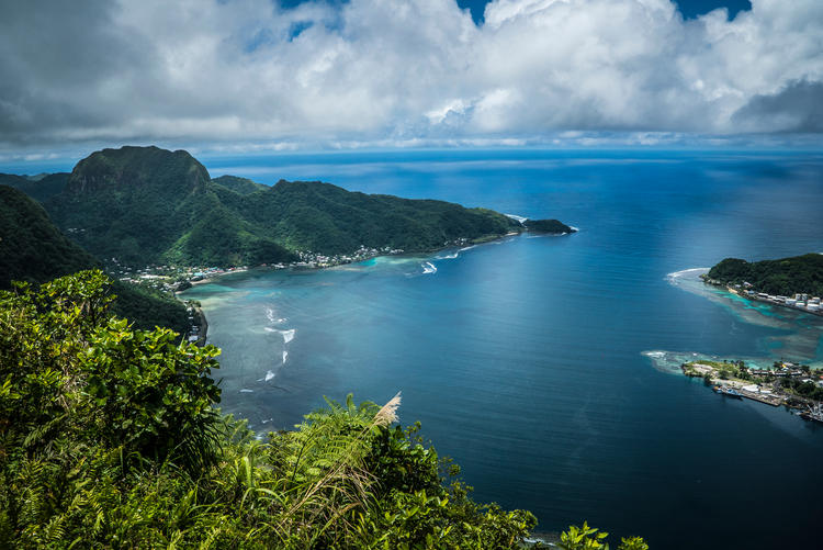 Pago Pago American Samoa Hill View over the Island