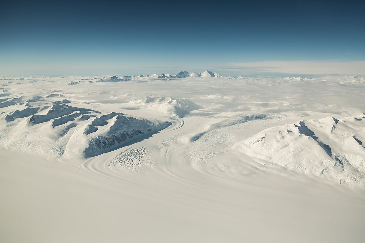 Antarctic landscape with mountains