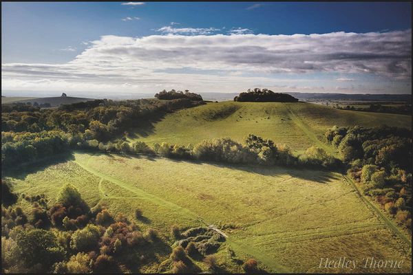 The twin peaks of the Berkshire Downs