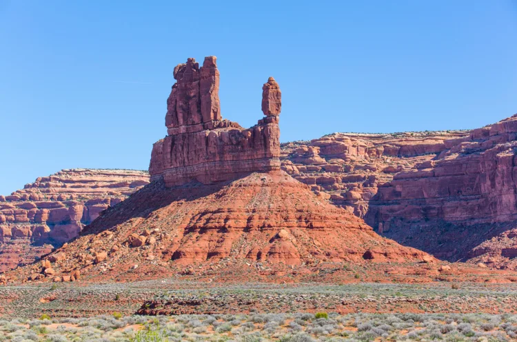 Red sandstone formations in Utah