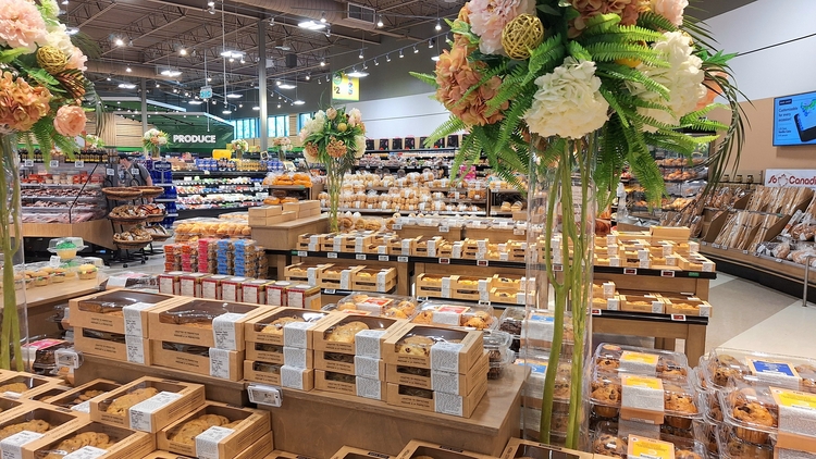 Baked goods in a Toronto supermarket