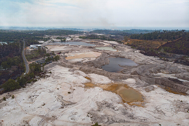 Bangka has been scarred by centuries of tin mining