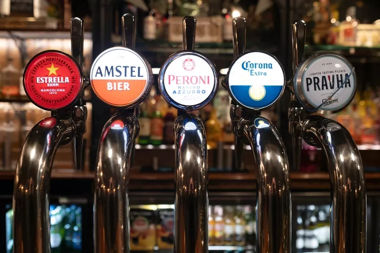 Beers on tap