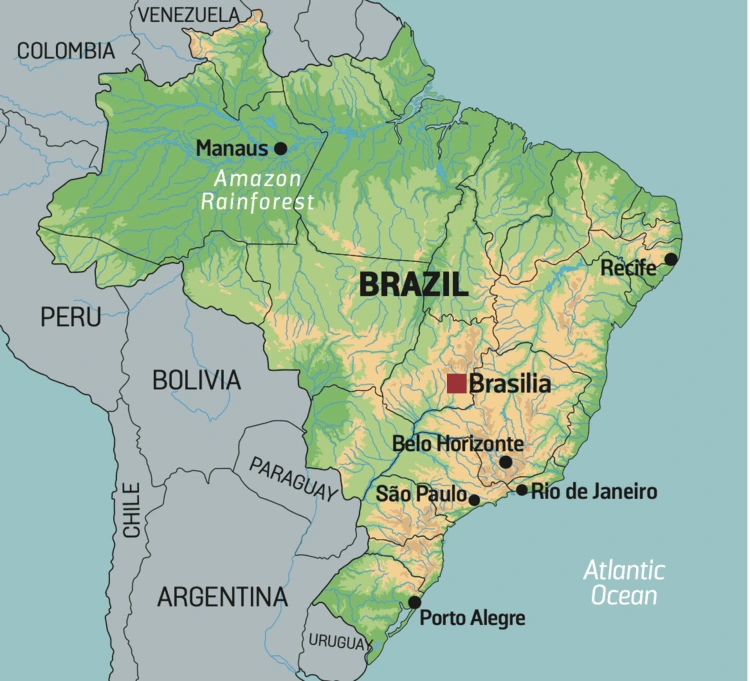 Map of Brazil