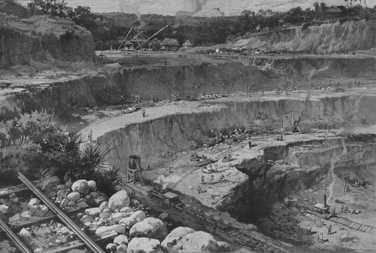 The Panama Canal -- The Great Culebra Cut 1885