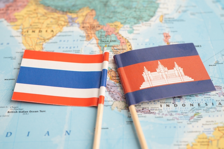 Cambodia Thailand flag
