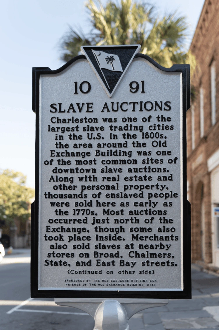 An estimated 40 per cent of the 388,000 enslaved Africans brought to the US entered through Charleston