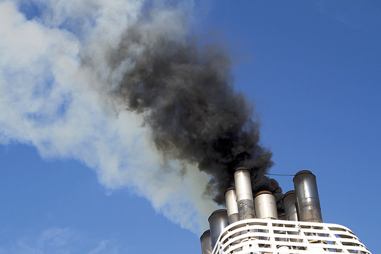 Large ships are powered by polluting ‘bunker’ fuel