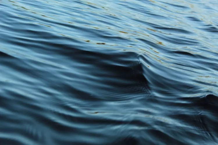 Close-up waves in the sea