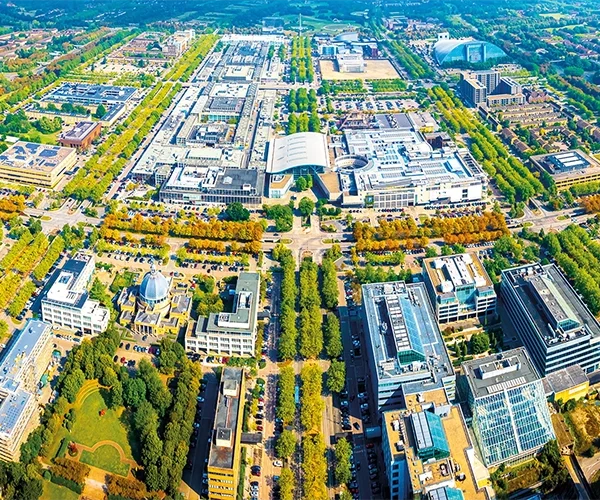 The city grid of Milton Keynes