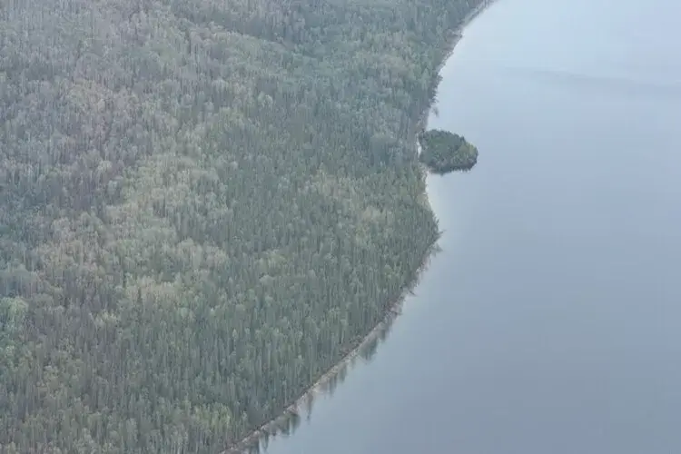 Floating island in Canada