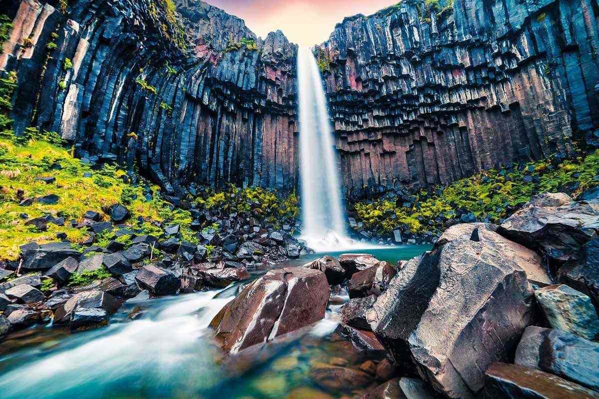 One of Iceland's many waterfalls