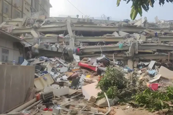 SkyVilla, Mandalay collapsed after earthquake