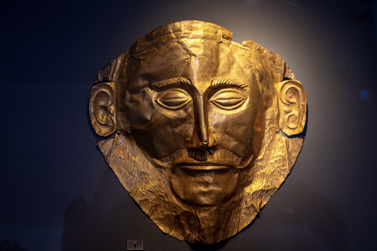 What was once thought to be
the death mask of Agamemnon