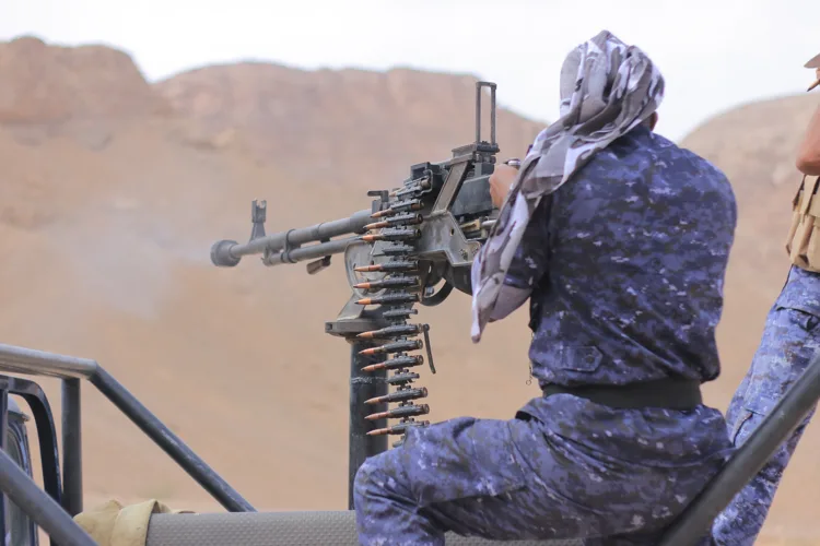 Yemeni forces on the front line