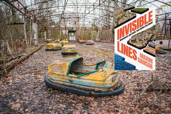 Bumper cars in an abandoned amusement park inside the Chernobyl Exclusion Zone in Ukraine