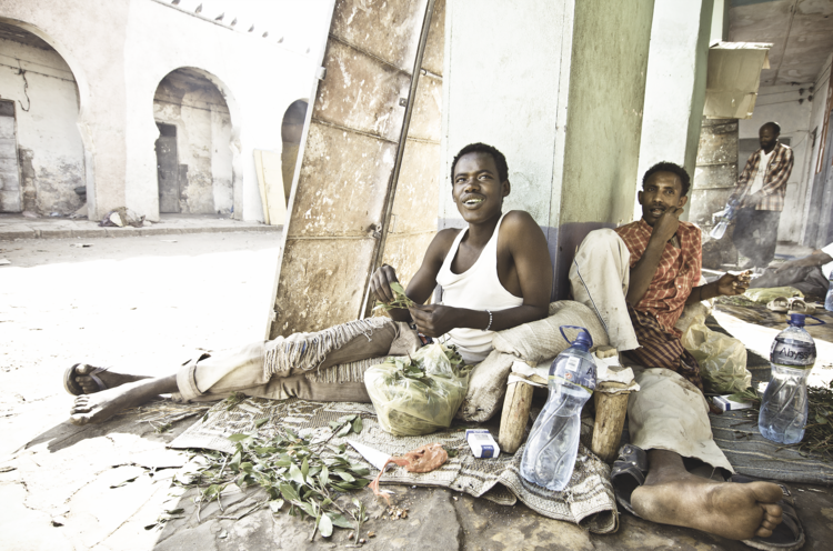Two khat chewers 