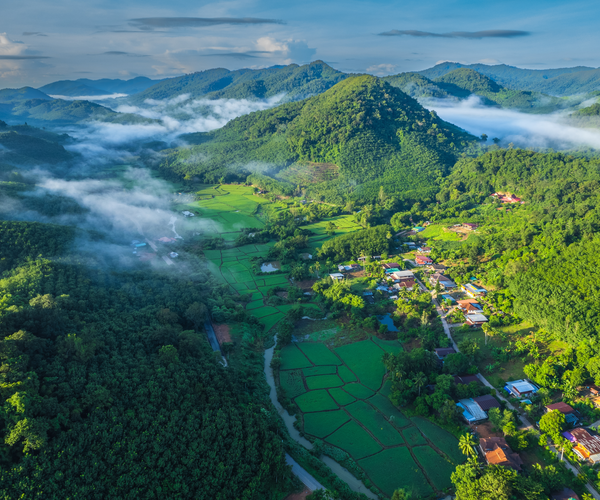 Laos aerial view