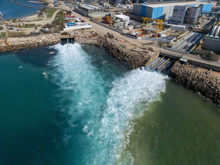 The largest water desalination facility in the world, Hadera Israel