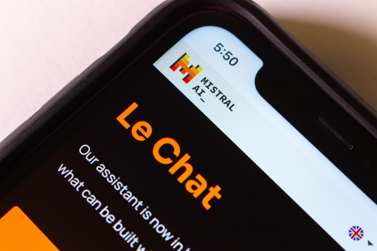 Le Chat on phone