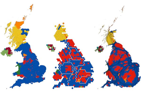 Mapping the 2019 UK General Election