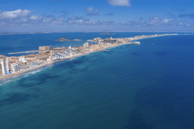 Mar Menor aerial shot.